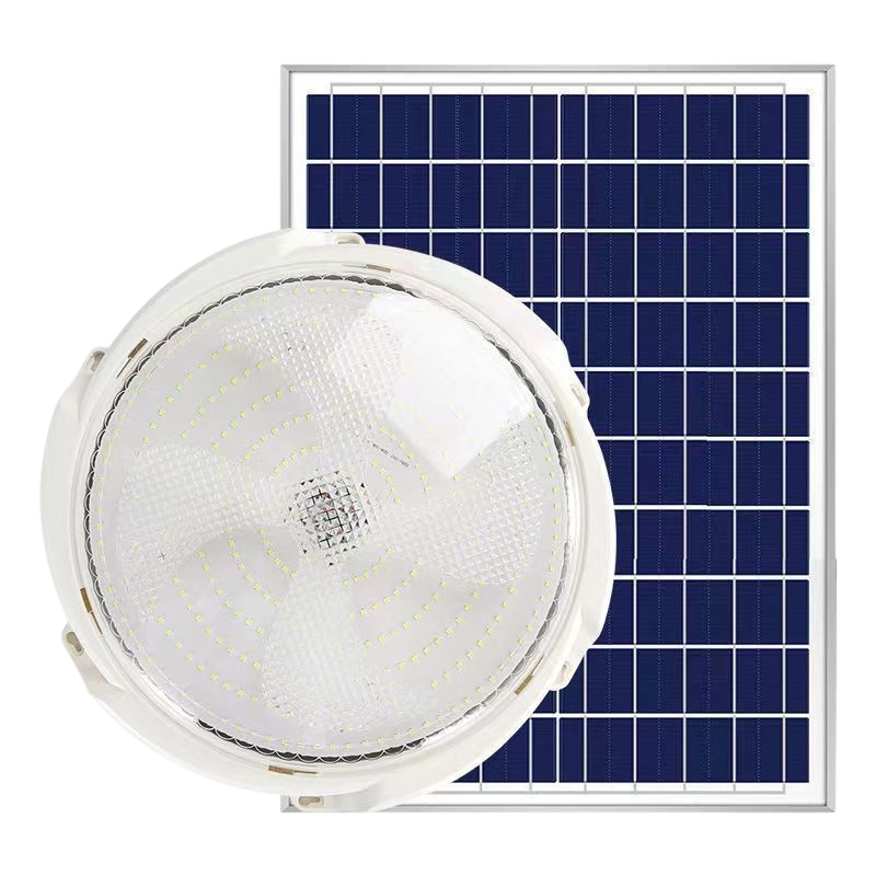 High quality split outdoor indoor solar ceiling light 25W-500W home with panel remote control